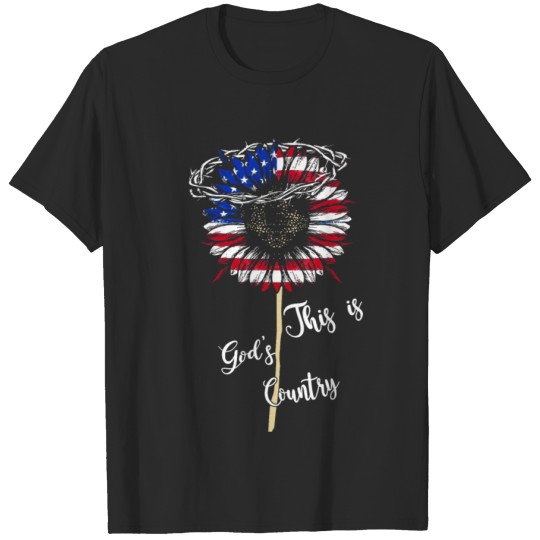 Discover This Is God's Country USA Flag Independence Day T-shirt