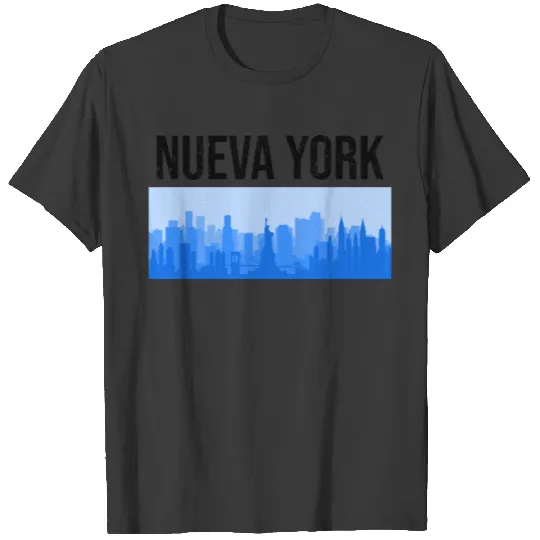 Nueva York Blue Skyline New York Vintage Light T-shirt