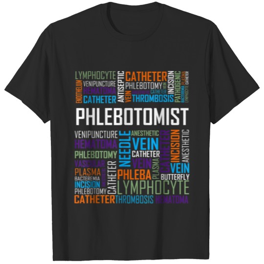 Discover Phlebotomy Technician Phlebotomist Words T-shirt
