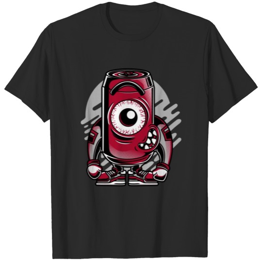 Discover street styled Red Funny Cartoon Can T-shirt