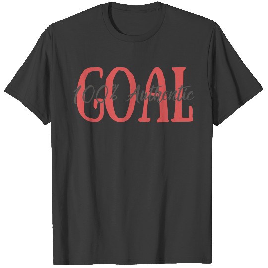 Goal 100% Authentic 2 Coral T-shirt