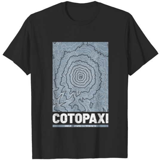 Discover Cotopaxi | Topographic Map (Grunge) T-shirt