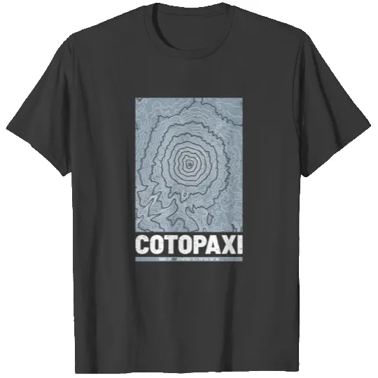 Discover Cotopaxi | Topographic Map (Grunge) T-shirt