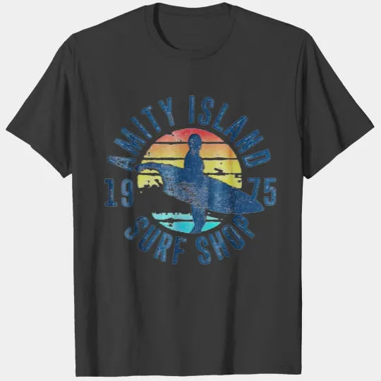Jaws Amity Island surf shop 1975 T-shirt