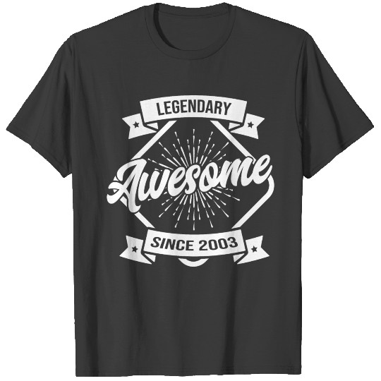 Discover awesome since 2003 T-shirt