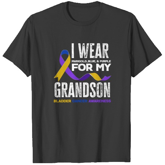 I Wear For My Grandson Bladder Cancer Awareness T-shirt
