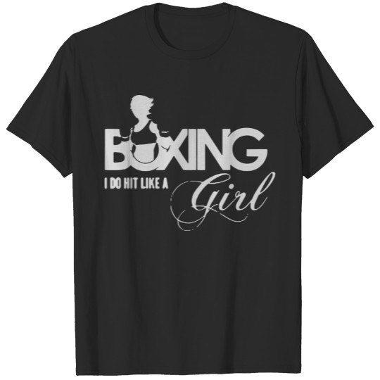 Discover I Do Hit Like A Girl Quote Cool Funny T-shirt