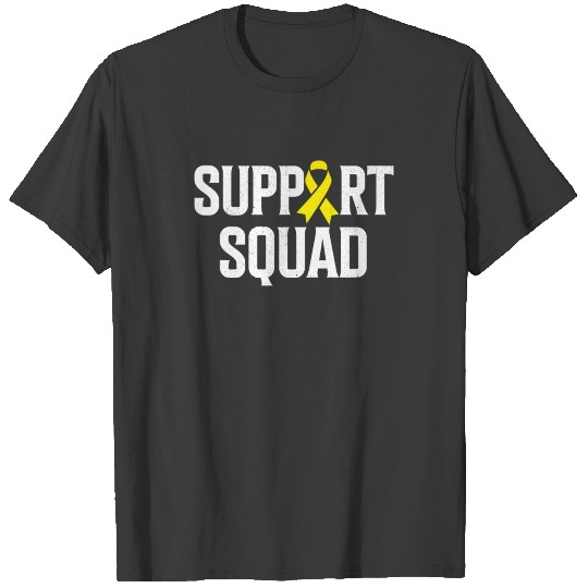 Support Squad Childhood Cancer Awareness T-shirt