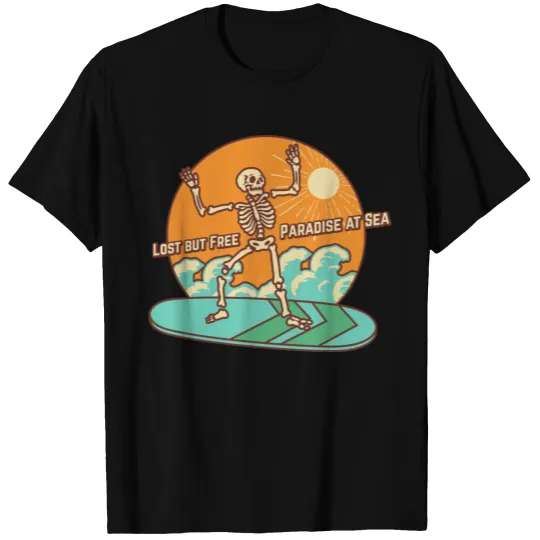 Surfing Surfing Skeleton T-shirt