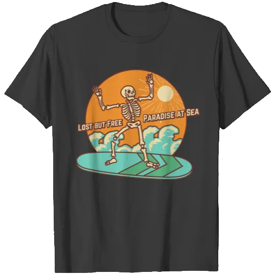 Surfing Surfing Skeleton T-shirt