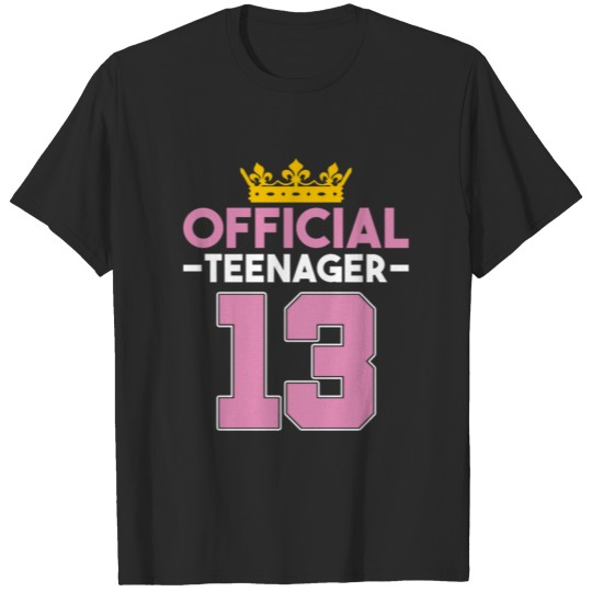 Discover 13th Birthday Girl 2008 Princess Official Teenager T-shirt