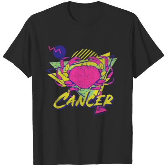 Discover Cancer 80's Retro Vintage June or July Birthday Zo T-shirt