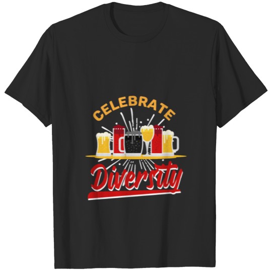 Discover Celebrate Diversity Alcoholic Beverage Pale Ale T-shirt