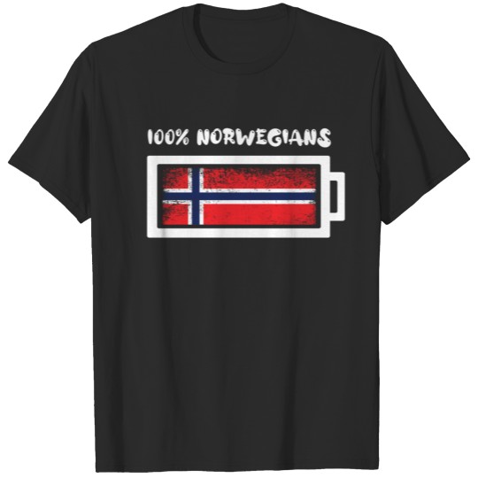 Discover 100 Percent Norwegians Flag T-shirt