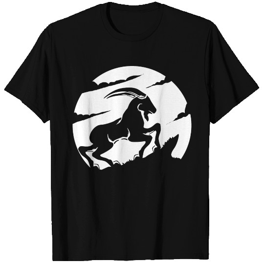 Capricorn Sea Goat Moon Silhouette T-shirt