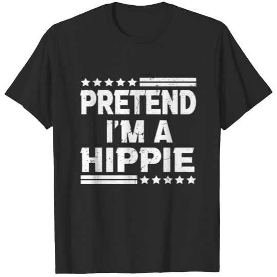 Discover Pretend I'm a Hippie Easy Lazy Halloween Costume T-shirt