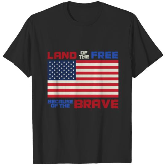 Discover Land of the free patriotic 4th of July Celebration T-shirt