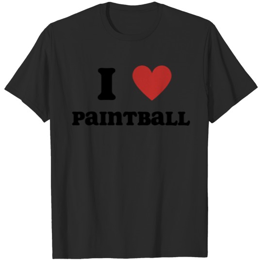 Discover I Love Paintball T-shirt