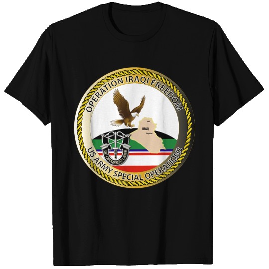 OIF Emblem Operation Iraqi Freedom SF T-shirt