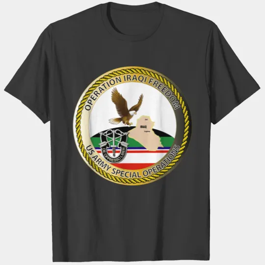 OIF Emblem Operation Iraqi Freedom SF T-shirt