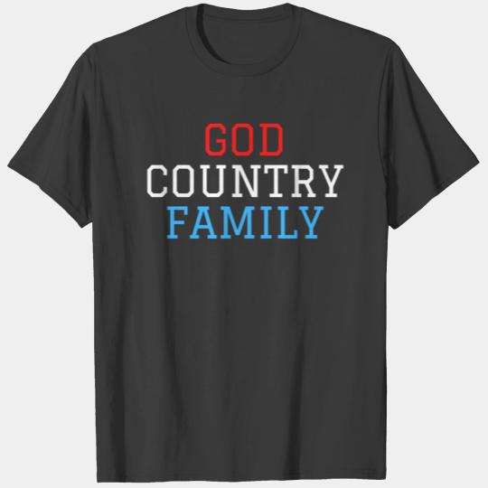GOD COUNTRY FAMILY (Red, White, and Blue) T-shirt