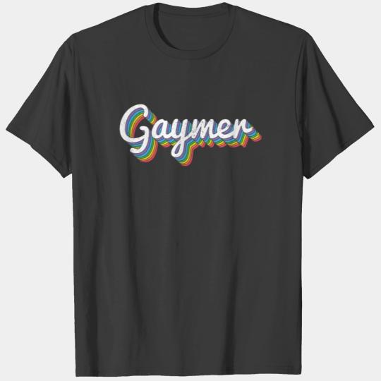 Gaymer Gay Gamer Rainbow Pride LGBT Controller T-shirt