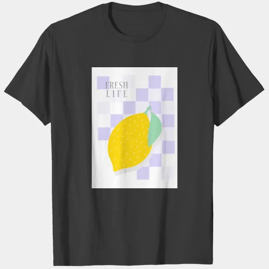 FRESH LIFE - lemon yellow - fruit - health T-shirt