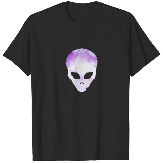 Alien face UFO space science science T-shirt