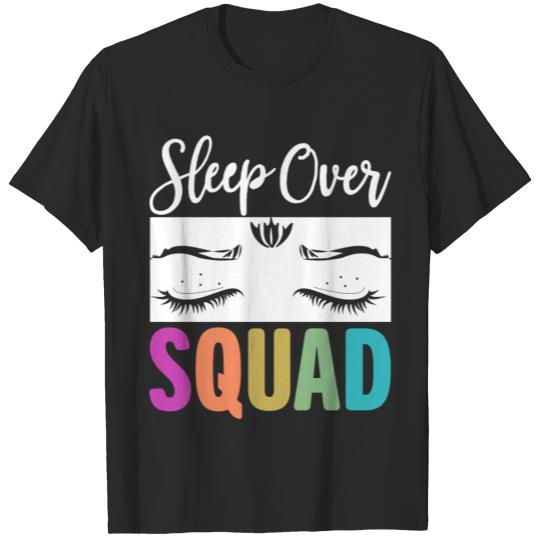 Discover Sleepover Squad Pajama Great for Slumber Party T-shirt