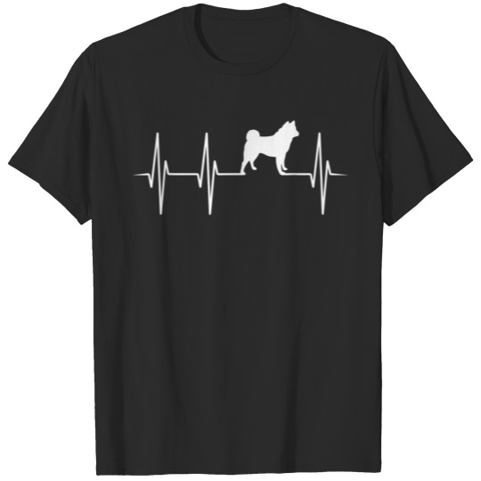 Discover Akita line heart beat Dog Heartbeat cool gift T-shirt
