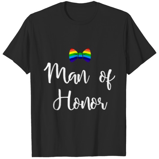 Discover LGBT Pride Gay Bachelor Party Man of Honor T-shirt