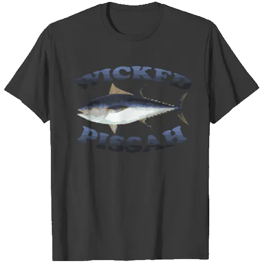 Wicked Pissah Bluefin Tuna Fish Illustration Fishi T-shirt