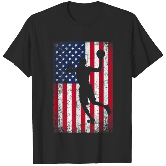Veteran Gift-Basketball Player Patriotic Fan Coach T-shirt