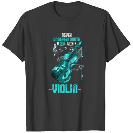 Classical Musician Orchestra Violinist Girls GiftG T-shirt