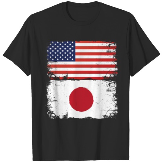 American Japanese Flags. America Japan T-shirt