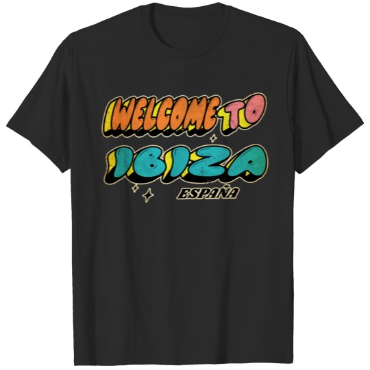 Discover Welcome to Ibiza Spain Design T-shirt
