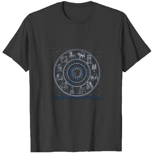 Zodiac astronomy stars T-shirt