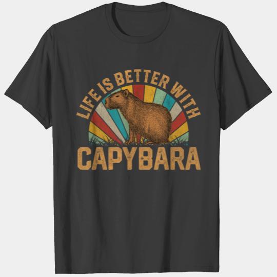 Life Is Better With Capybara T-shirt