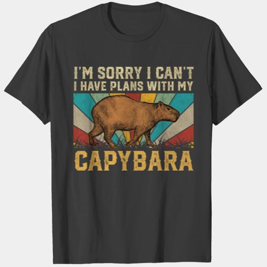 I'm Sorry I Can't I Have Plans With My Capybara T-shirt