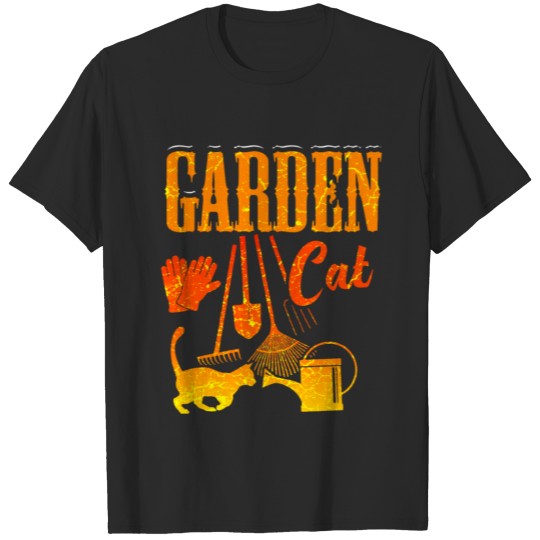 Gardening Funny Gardener Garden Cat T-shirt