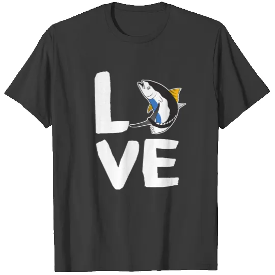 Yellow Fin Tuna Love Animal Lovers Unique Design T-shirt
