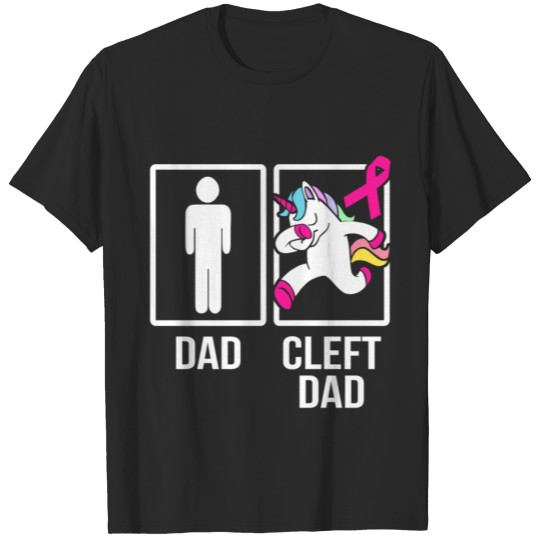 Discover Mens Cleft Palate Lip Dad Unicorn Cleft Strong T-shirt