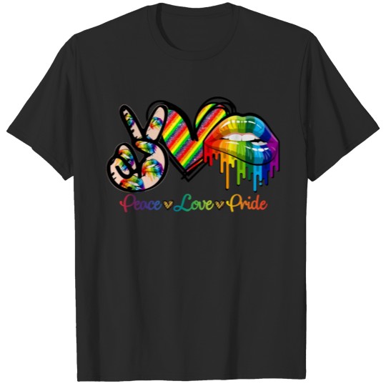 Discover Peace love pride T-shirt