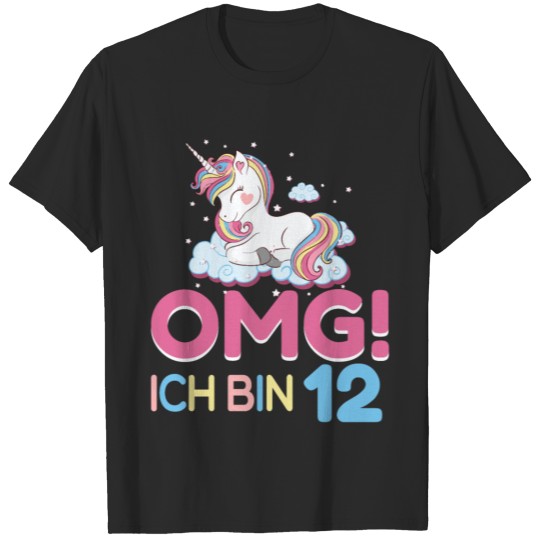 Discover 12th Birthday Girls 12 Year Old Girl Unicorn Party T-shirt