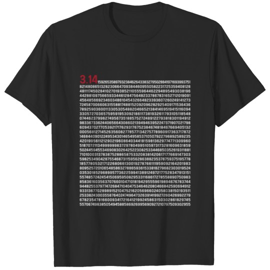 Pi 5000 Digits Pi Day Math Teacher Nerd T-shirt