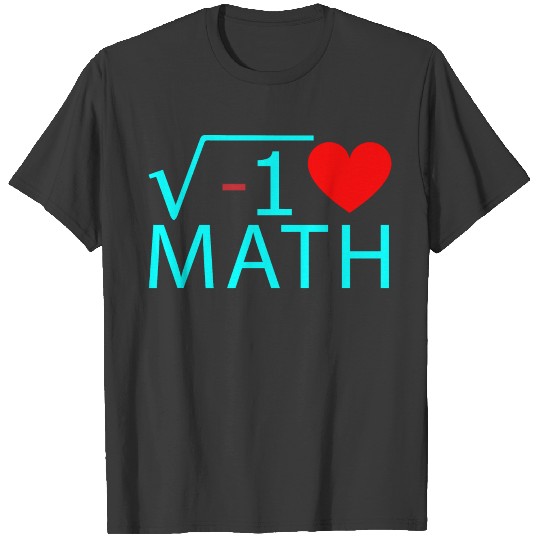 I Love MATH Square Root Neon Design Cool Math Gift T-shirt