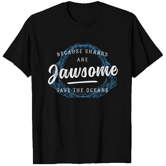 Shark Jaws Shark Pun Jawsome T-shirt