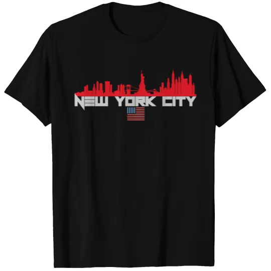 NEW YORK CITY SKYLINE DESIGN T-shirt