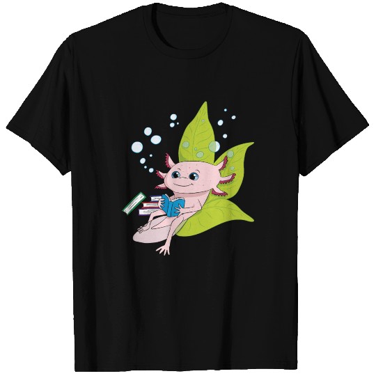 Axolotl Reading T-shirt