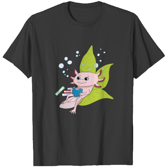 Axolotl Reading T-shirt